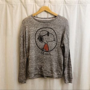 Joe Cool Snoopy Knit Long Sleeve T-Shirt